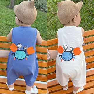 Bộ body ba lỗ con cua cho bé 4-14kg