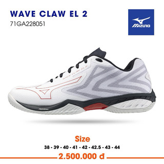 Giày cầu lông mizuno wave Claw EL2 chính hãng pack mới 2024