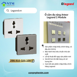 Ổ cắm đa năng Arteor Legrand 2 Module