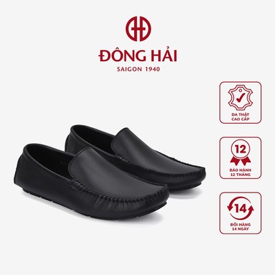 Giày lười nam Đông Hải thiết kế Driving  Shoes da bò cao cấp may chỉ nổi tăng  vẻ nam tính - G2282