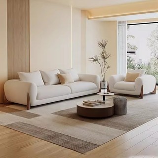 Bộ ghế sofa phòng khách FUNHOUSE, sofa nỉ chống nước, khung gỗ sồi phong cách Bắc Âu - Bảo hành 3 năm