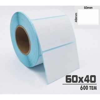 Tem decal nhiệt 60x40 mm - Giấy in mã vạch 6x4 cm dùng in tem phụ Minicode dán lên sản phẩm hàng hóa