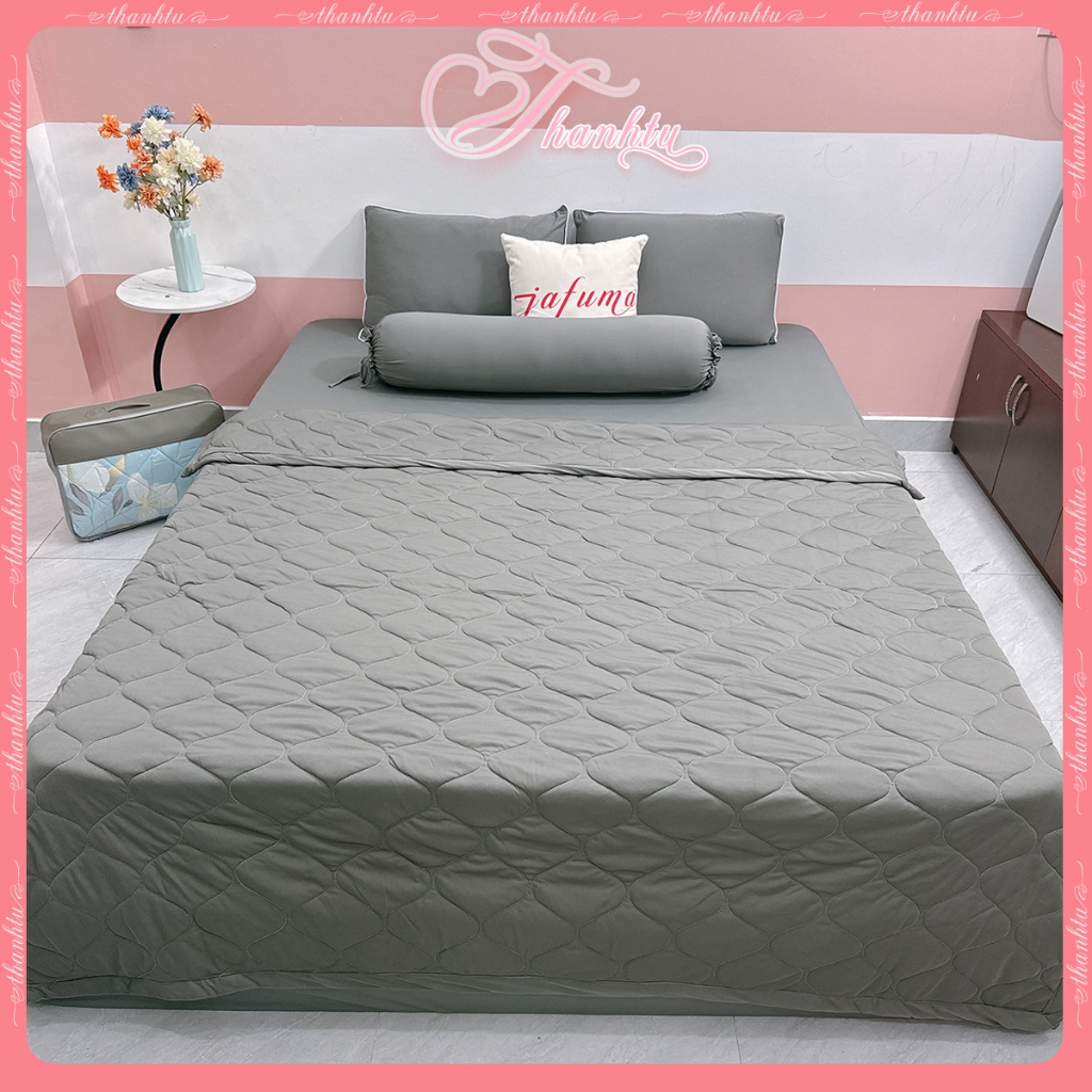 Bọc nệm có khóa kéo, bọc nệm thun lạnh 2 mặt,áo nệm 4 món, 5 món 1m, 1m2, 1m4, 1m6, 1m8