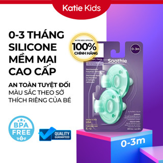 Ti Giả Avent Soothie Heart 0-3 Tháng, Núm Ty Ngậm Cho Bé Sơ Sinh An Toàn Mềm Mại Chính Hãng