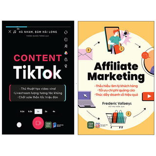 Sách - Combo 2 Cuốn : Content Tiktok + Affiliate Marketing