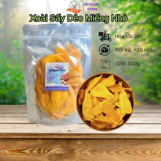 Xoài sấy dẻo miếng nhỏ zip 500g saigon food
