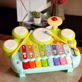 [TIẾNG ANH] Đồ chơi âm nhạc bộ đàn piano trống, đàn gõ xylophone thương hiệu Goodway dành cho bé 18Tháng - 5Tuổi