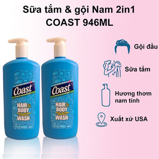 Sữa tắm gội Coast 946ml