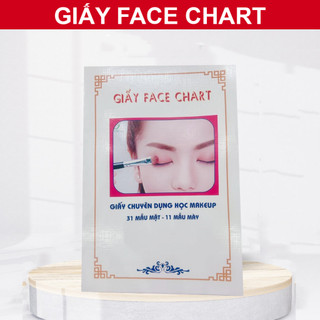 Giấy face chart tập trang điểm cho người mới bắt đầu