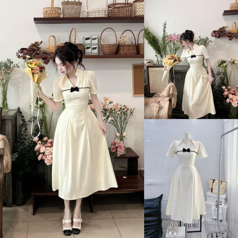 ĐẦM MAXI NUDE 2S BO EO XẾP LY XẺ ĐÙI