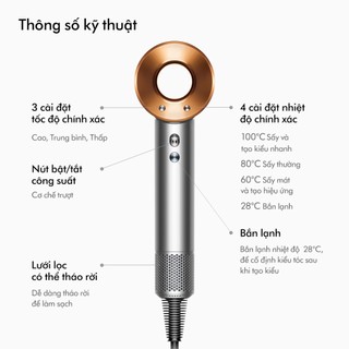 [1-5.3 SIÊU SALE SHOPEE] Máy sấy tóc Dyson Supersonic ™ HD15