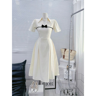 ĐẦM MAXI NUDE 2S BO EO XẾP LY XẺ ĐÙI