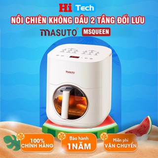 Nồi Chiên Không Dầu 2 Tầng Đối Lưu Masuto MSQueen 6L Không Cần Lật Trở, Màn Hình Cảm Ứng Tiếng Việt