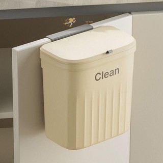 Thùng rác nhà bếp , Giỏ đựng rác treo tường hình chữ nhật, Thùng rác treo có nắp