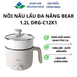 Nồi Lẩu Đa Năng 1.2L Bear DRG-C12K1 - Bảo hành 18 tháng