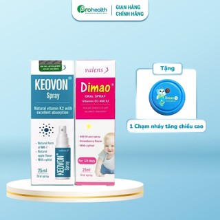 Combo dimao vitamin d3 và keovon spray vitamin k2 mk7 dạng xịt
