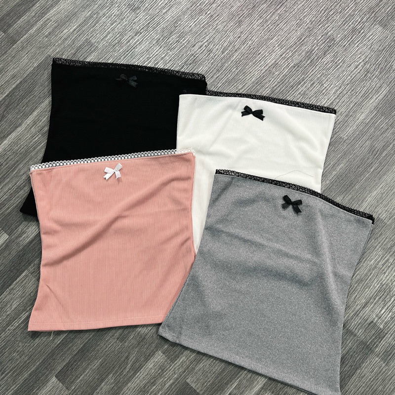 Áo ống tube nữ Beyo áo quây viền ren đính nơ chất thun gân co giãn mềm mại ôm body tạo cảm giác thoải mái khi mặc T057 | BigBuy360 - bigbuy360.vn