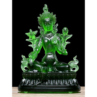 Tượng tara xanh lưu ly 10cm
