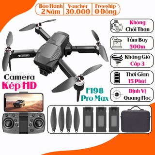 Play cam camera mini F198 pro không chổi than, máy bay flycam giá rẻ, drone, plycam, phờ lai cam