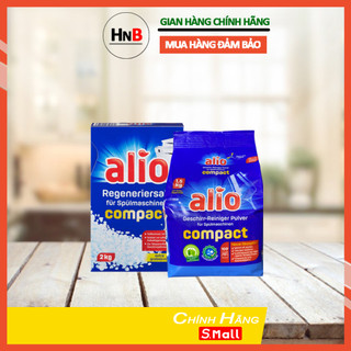 Combo Bột rửa 1.5kg và muối làm mềm nước 2kg Alio - Ít mùi nhẹ dịu