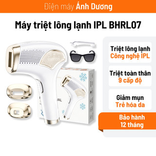Máy triệt lông cầm tay tẩy lông toàn thân 9 cấp độ triệt lông không gây đau bhrl07 - dienmanhanhduong