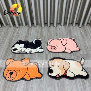 Thảm Chân Hình Thú Sợi Len Cao Cấp Siêu Thấm Và Chống Trơn Trượt Size 40-60 (ẢNH thật)