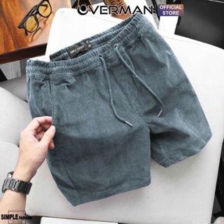 Quần đùi nam chất nhung tăm cao cấp, Quần ngố thể thao nam loại 1 co giãn 4 chiều, dày dặn QD09 - OVERMAN