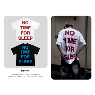Áo Thun Local Brand STANDARK NO TIME FOR SLEEP Tee, Áo Phông Unisex 100% Cotton 2 chiều Basic Tee