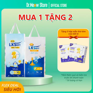 Tã bỉm dán/ quần LXSoft nhập khẩu Hàn Quốc - Siêu thấm hút, mềm mại, chống hăm, khô thoáng cả ngày dài ĐỦ SIZE