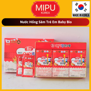 Nước hồng sâm trẻ em baby bio hàn quốc hộp 30 gói x 20ml