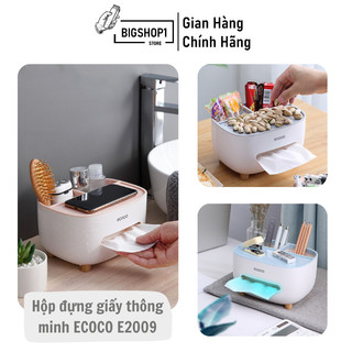 Hộp để giấy ăn, hộp để đồ đa năng ecoco e2009 nhựa pp nguyên sinh.