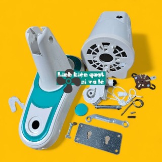 Bộ vỏ quạt b4 treo tường mẫu tròn đủ phụ kiện - phụ tùng quạt linh kiện quạt