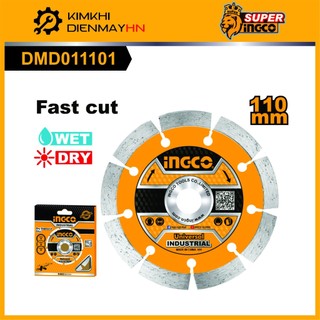 Đĩa cắt gạch khô 110mm ingco lỗ 20mm wet and dry cutting dmd011101