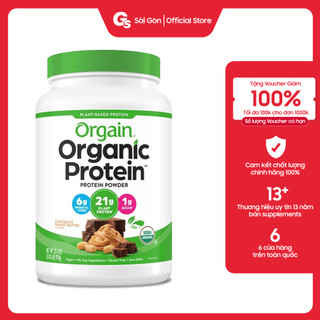 Bột protein thực vật hữu cơ Orgain Organic Protein nhập khẩu Mỹ tăng cơ, phục hồi cơ bắp