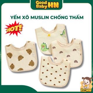 Yếm xoay 360 độ 6 lớp chống thấm hình cánh hoa