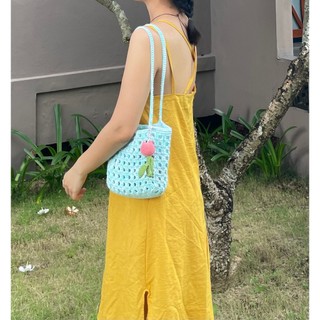 Túi len đi biển xinh xắn 🌼tặng kèm móc khóa