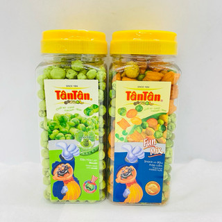 Đậu Phộng Tân Tân Hũ 190g Snack và Đậu Thập Cẩm/Đậu Hà Lan Wasabi