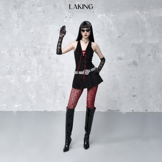 Escape red cross black dress - đầm đen đỏ d764