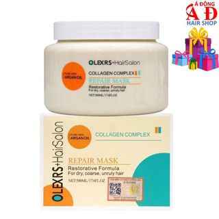 Kem ủ, dầu hấp Olexrs Hair Salon Collagen -Luxury phục hồi siêu mượt tóc 500ML