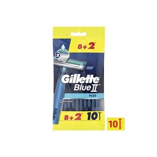 Dao Cạo Râu Gillette Blue II Plus - Gói 8+2 Cái