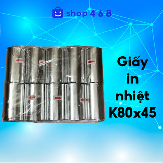 50 cuộn giấy in bill k80x45, giấy in máy bán hàng, giấy in nhiệt, siêu rẻ