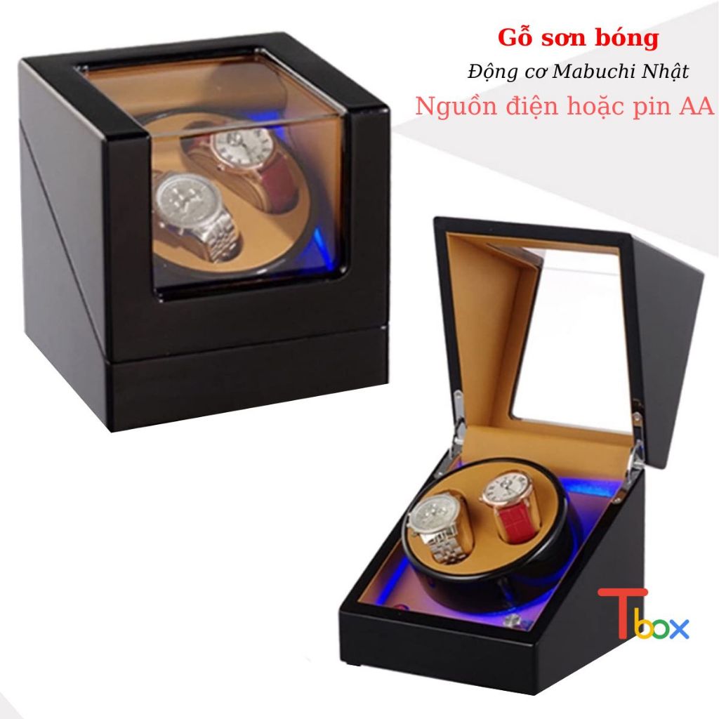 Hộp xoay đồng hồ 2 chiếc Automatic
