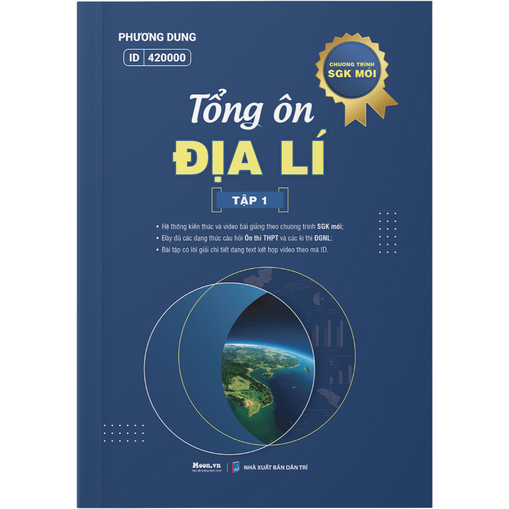 Sách  Tổng Ôn Địa Lý lớp 12 tập 1 - Dành Cho 2K7