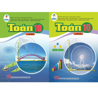 Sách - combo toán 10 sách giáo khoa 2 tập kèm set thời khoá biểu và nhãn vở - cánh diều