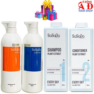 BỘ DẦU GỘI XẢ HOÀN HÌNH SASABA PHỤC HỒI SIÊU MƯỢT TÓC 500ML - 800ML