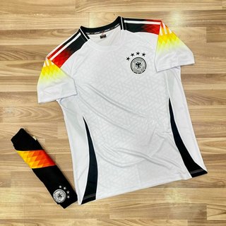 Bộ Quần Áo Bóng Đá Tuyển Đức Logo Thêu, Bộ Quần Áo Đá Banh Germany Thun Lạnh Cao Cấp A18