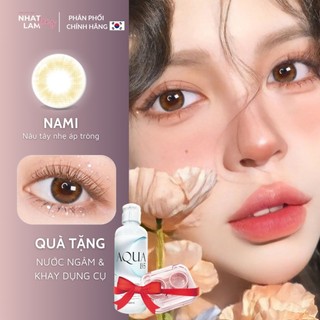 LENS MẮT NÂU không viền [NAMI] Kính áp tròng nâu tây có cận từ 0-8 | Nhatlam lens phân phối chính hãng Angel eyes