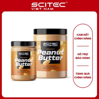 Bơ đậu phộng hạt, bơ lạc ít đường, ít muối thương hiệu Scitec Nutrition, Peanut Crunchy