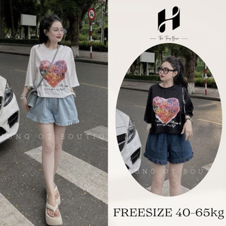 Quấn Short Nữ Chất Denim Viền Xòe Cạp Chun Có Túi Cá Tính, Quần Đùi Jeans Giả Bò FreeSize Thời Trang Basic H-Store 