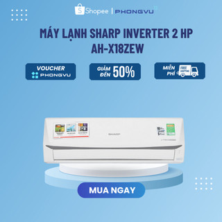 Máy lạnh sharp inverter 2 hp ah-x18zew - bảo hành 24 tháng